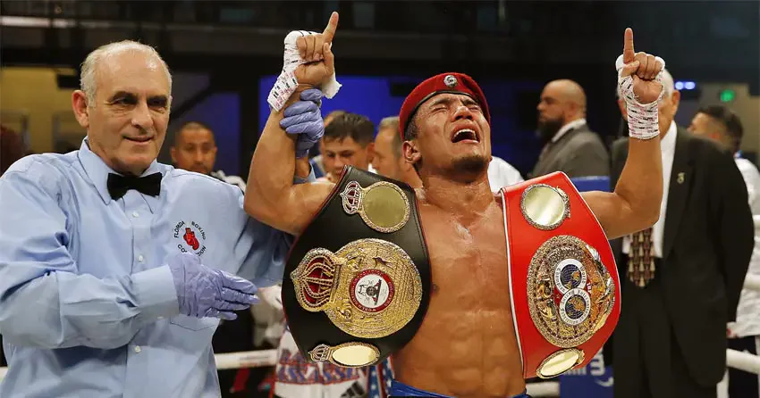 Чемпион мира по версии IBF, WBA Муроджон Ахмадалиев